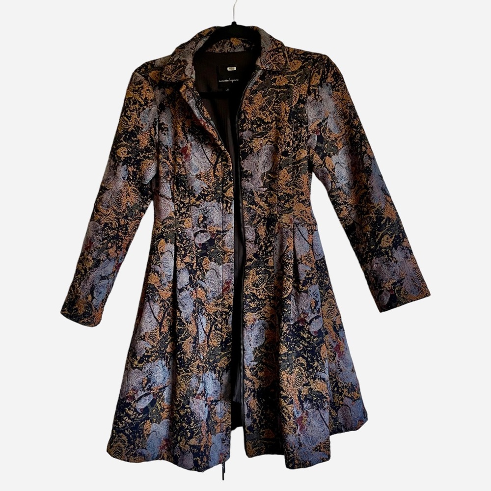 Nanette Lepore Floral Tapestry Coat Size 0 - Picture 1 of 14